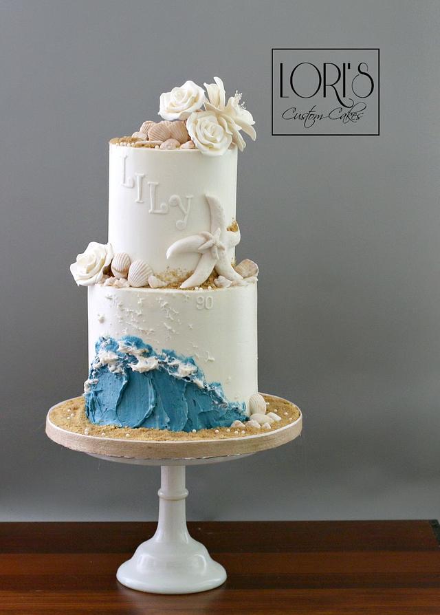 Beach Theme Birthday Cake - CakeCentral.com