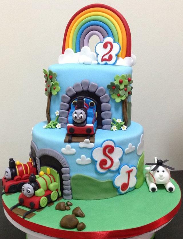 2nd Birthday Thomas the Tank Engine & Friends Cake