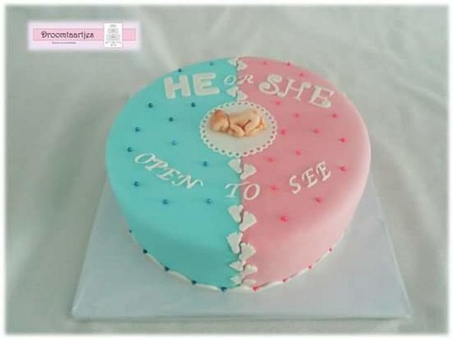 He Or She Cake By Droomtaartjes Cakesdecor