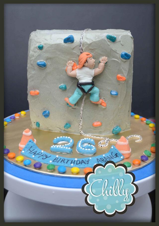 Regency Cakes (wedding and party cakes in Cambridgeshire) - Hobbies and  favourite past-times are great inspiration for birthday cake ideas. This  young lady loved rock climbing and so we designed a cake