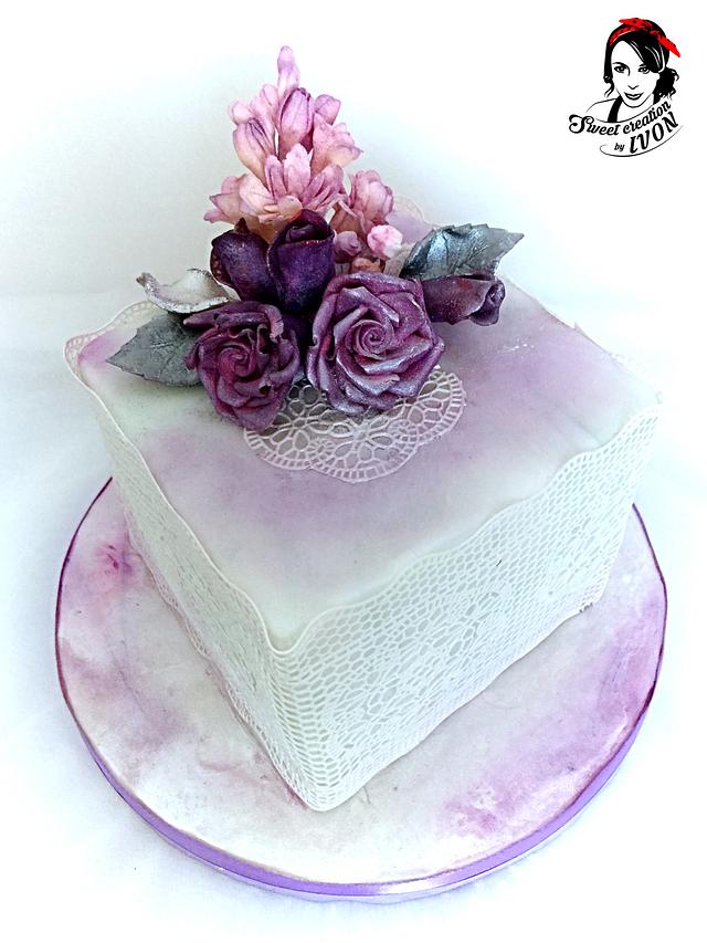 Romantic simple mini cake Cake by Ivon CakesDecor