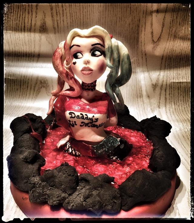 My Version Of Harley Quinn From Suicide Squad Cake By Cakesdecor