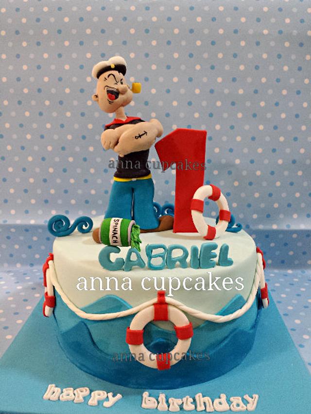 popeyre the sailor man cake - Cake by annacupcakes - CakesDecor