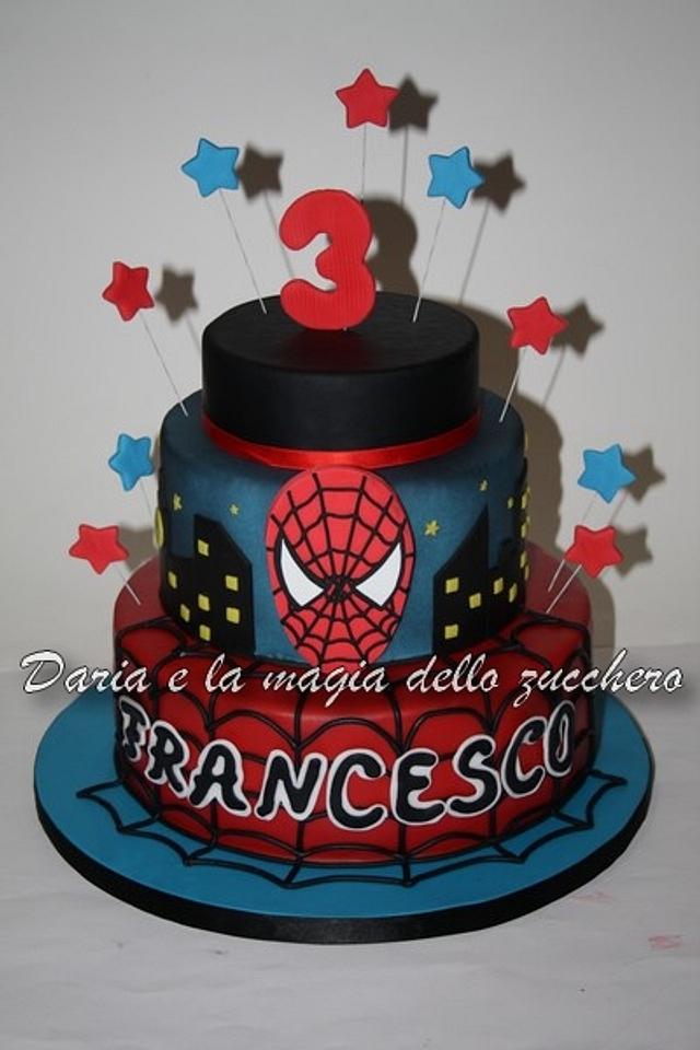 Spiderman cake - Decorated Cake by Daria Albanese - CakesDecor