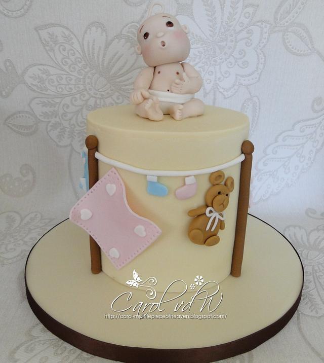 Baby Shower - Decorated Cake by Carol - CakesDecor