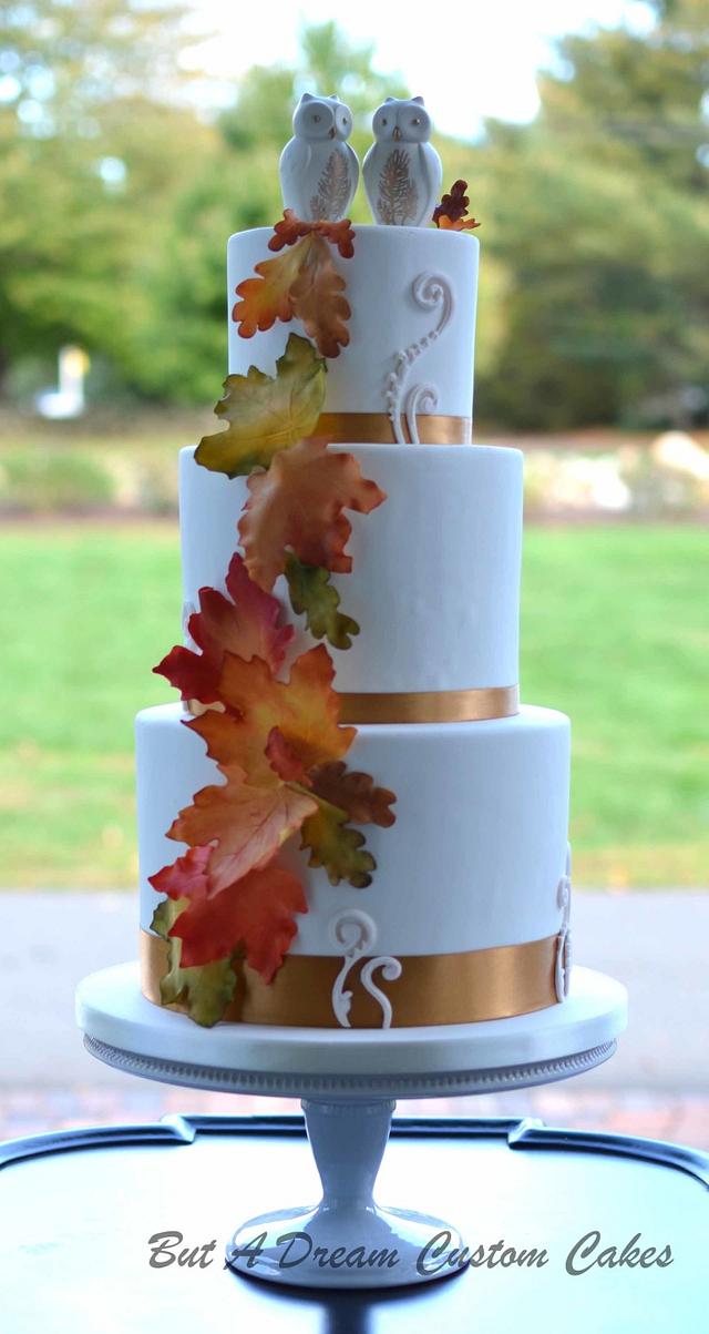 Fall Wedding Cake Cake by Elisabeth Palatiello CakesDecor