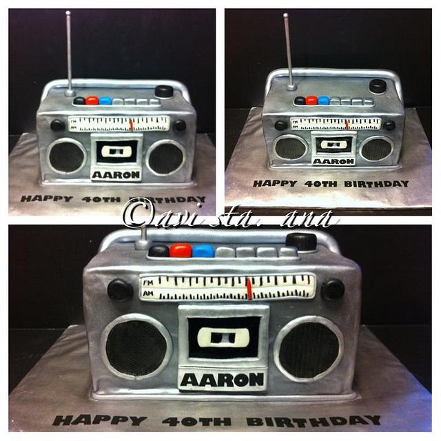 Boombox Cake Decorated Cake by ALotofSugar CakesDecor