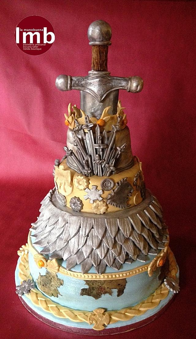 Game of Thrones´s wedding cake Cake by LA MANOBUENA Game of Thrones´s wedding cake Cake by LA MANOBUENA