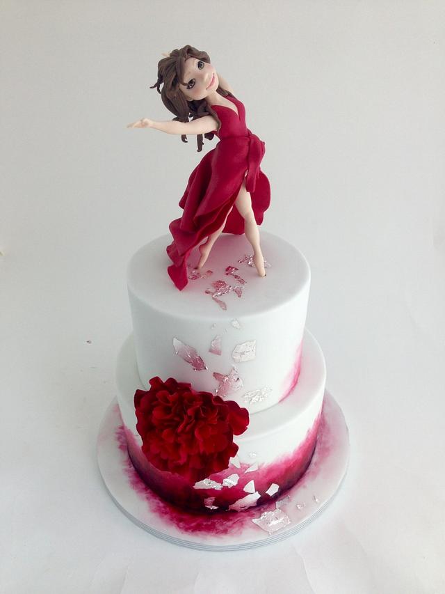 Dancinggirl Decorated Cake by tomima CakesDecor
