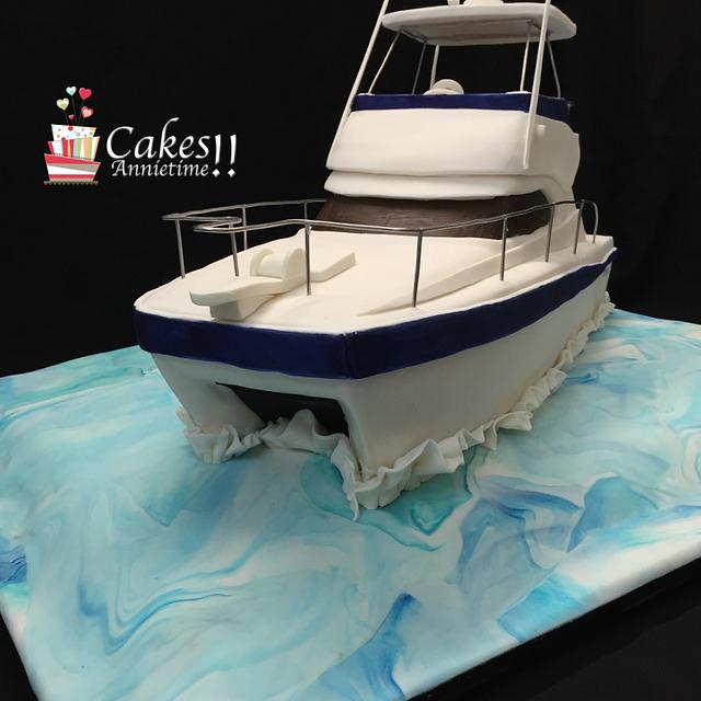 Catamaran/Speed Boat - Decorated Cake by CakesAnnietime - CakesDecor