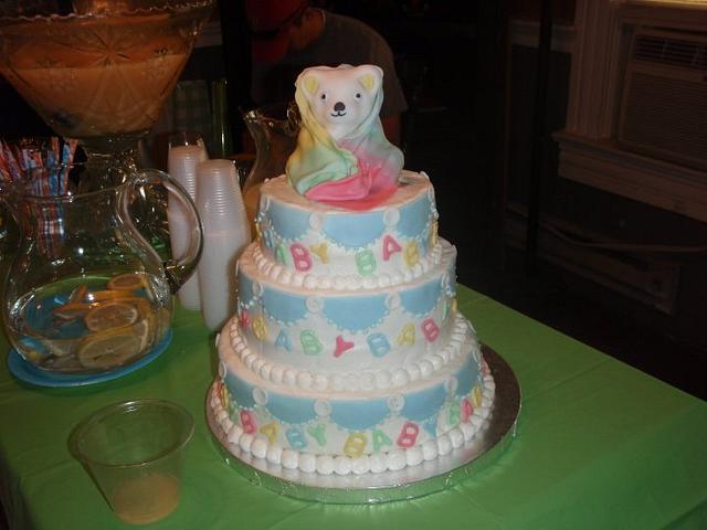 Baby Shower Cake For Unknown Sex Baby Cake By Christy Cakesdecor