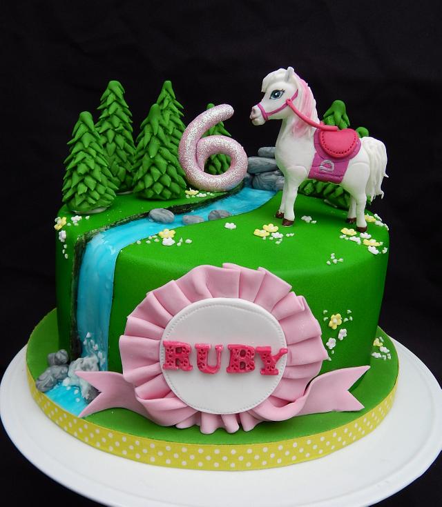 Barbie Majesty Horse cake 
