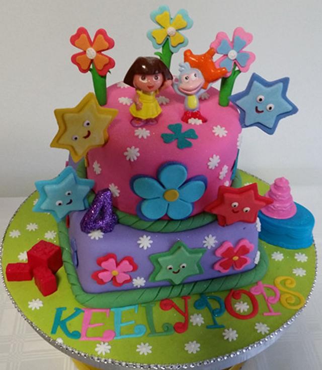 Dora the Explorer cake - Decorated Cake by CupCake Garage - CakesDecor