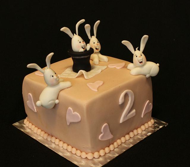 Small rabbits - Decorated Cake by Anka - CakesDecor