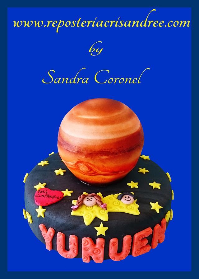 jupiter cake Decorated Cake by sandra coronel CakesDecor