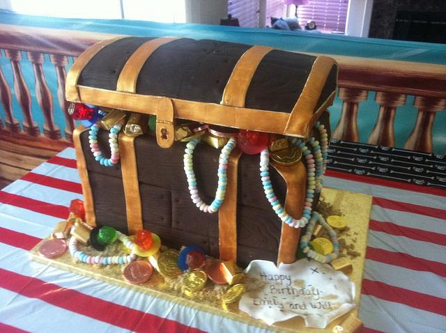 Treasure chest cake