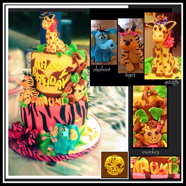 Safari theme cake - Cake by Alberto and Gigi's cakes - CakesDecor