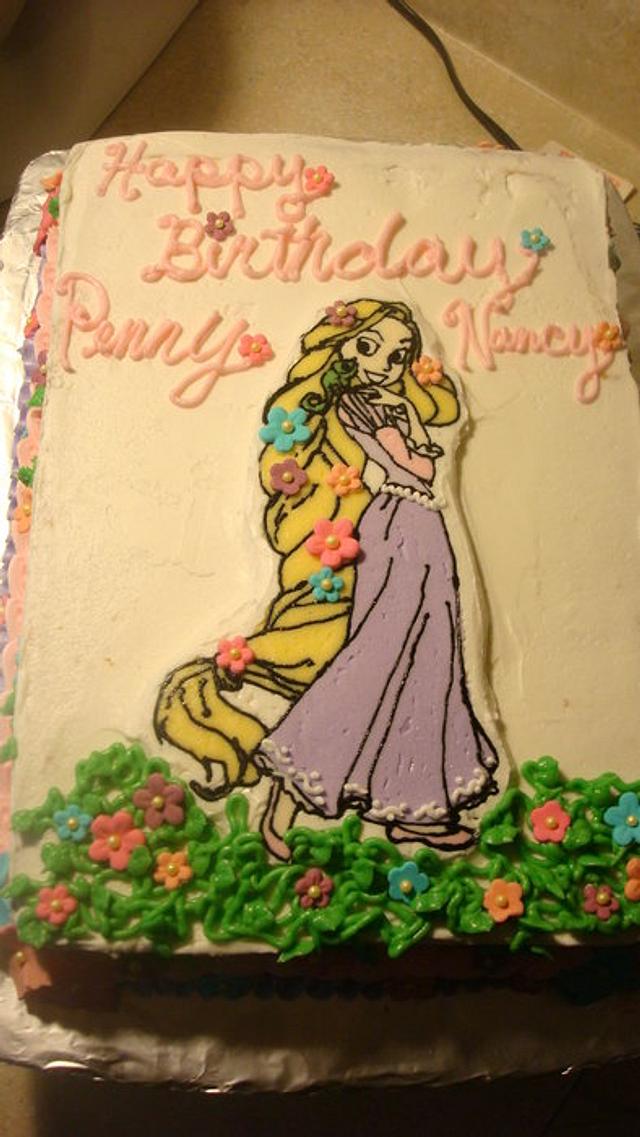 Tangled cake