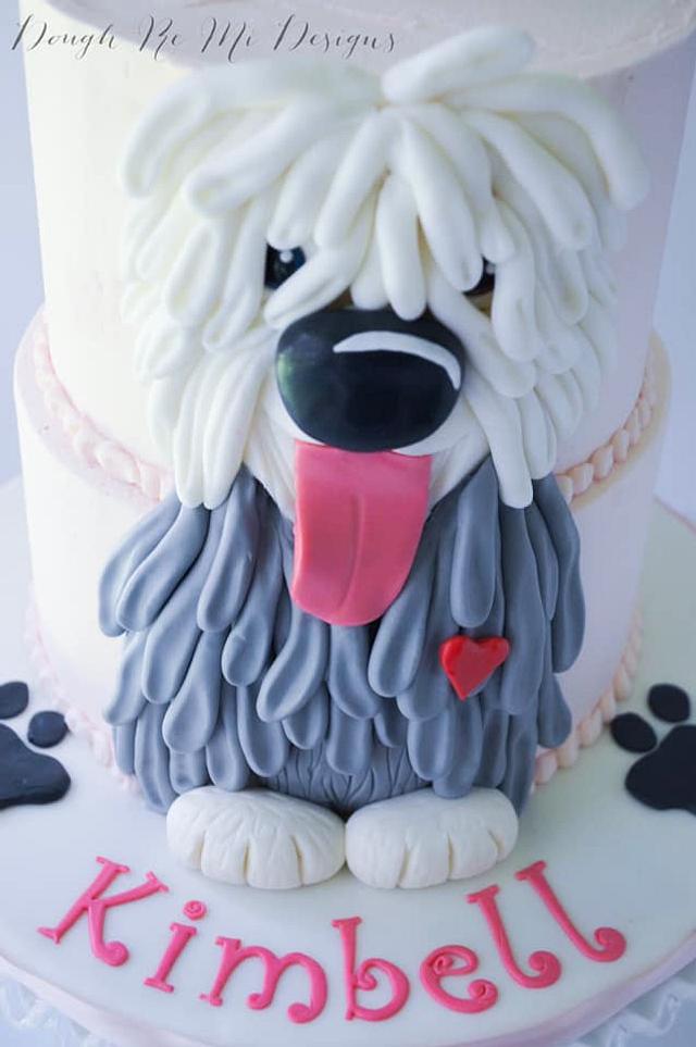 Old English Sheepdog Birthday Cake Cake By Melody Cakesdecor