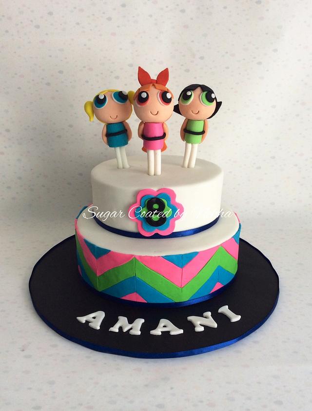 Powerpuff girls - Decorated Cake by Sugar coated by Nehha - CakesDecor