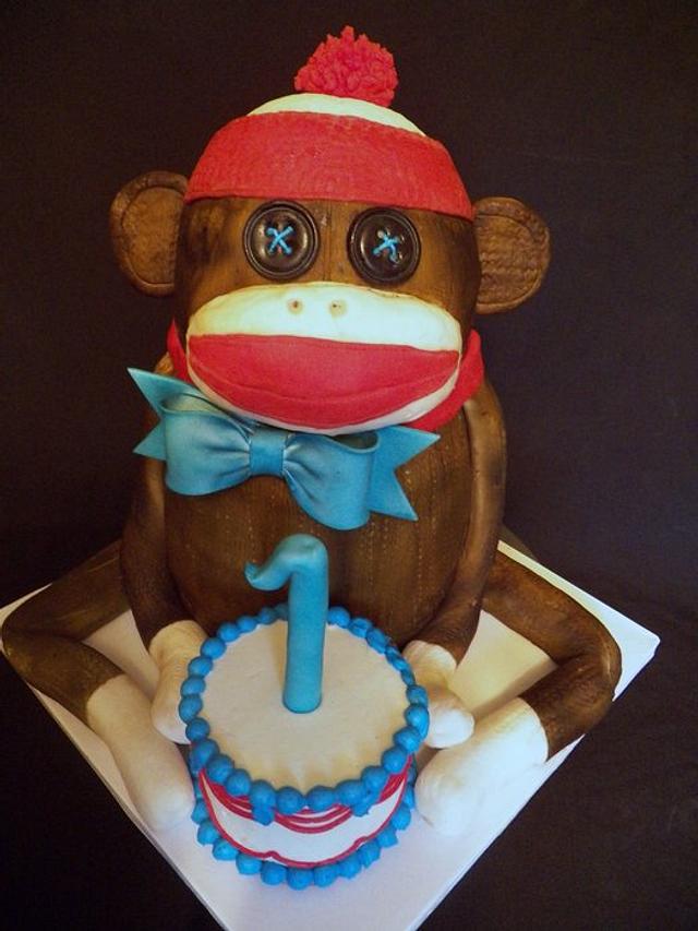 Sock Monkey 1st Birthday