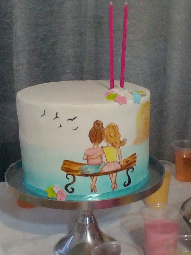 My beautiful birthday cake made by my beautiful friend : r/Cakes