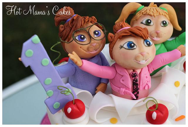 The Chipettes! - Cake By Hot Mama's Cakes - Cakesdecor