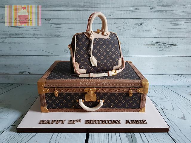A Slice Of Grace - 👜👡 Here's a Cute little Louis Vuitton cake that I did  a few weeks back • • Choc cake filled and iced in a vanilla Swiss meringue