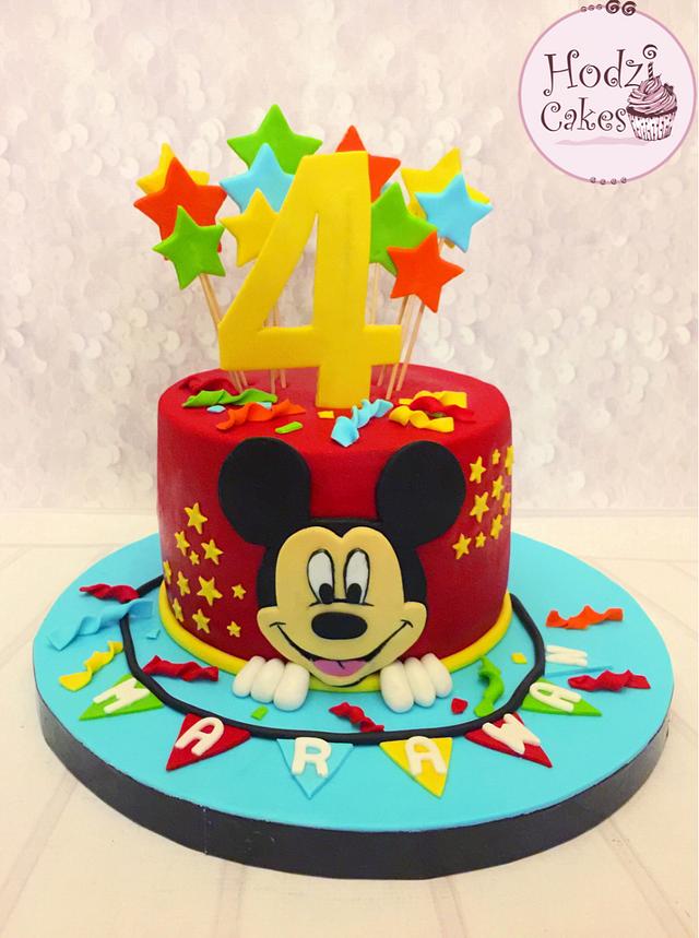 Mickey Mouse Cake💛 ️ - Cake by Hend Taha-HODZI CAKES - CakesDecor