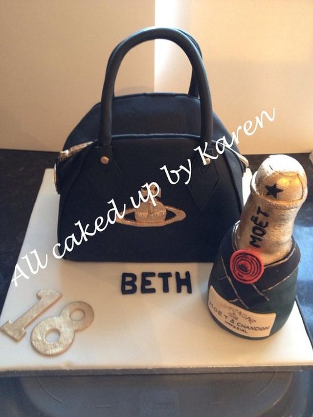 Handbag cake Decorated Cake by Karen Richardson CakesDecor