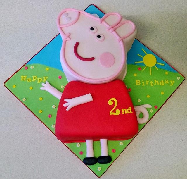 Peppa Pig Birthday Cake - Decorated Cake by T cAkEs - CakesDecor