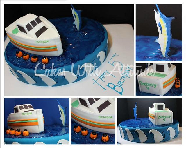 5th Birthday Fishing Cake