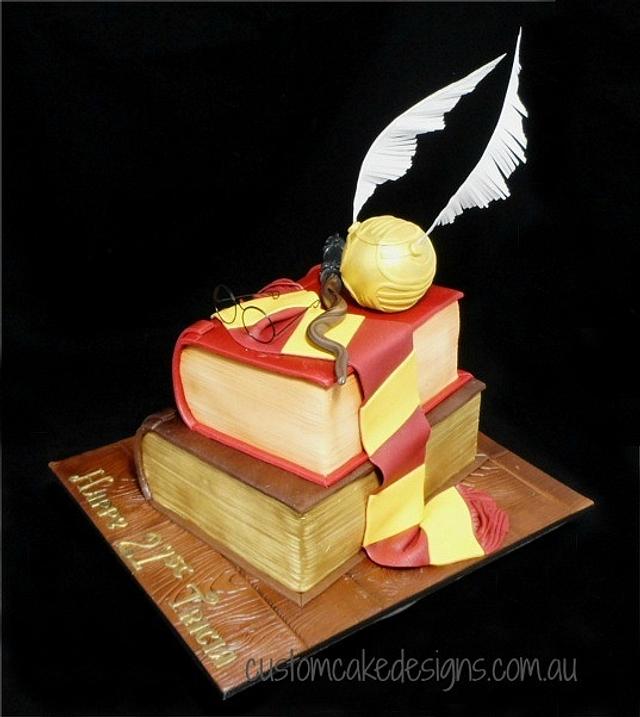 Harry Potter Books 21st Cake