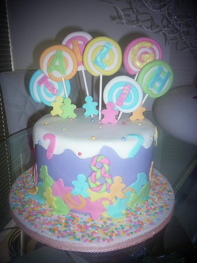 Kake Girl - 🍭Candy themed cake for a birthday girl!... | Facebook