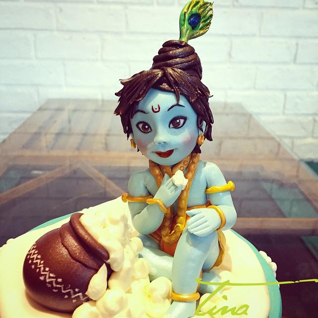 Krishna Decorated Cake by Tina Jadav CakesDecor