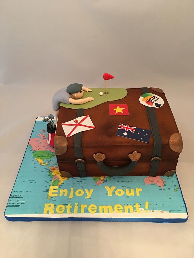 Retirement cake - Cake by The Cat's Meow - CakesDecor