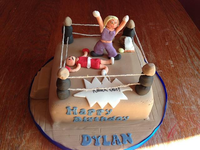 Boxing Ring Cake Cake By Cupncakesbyivy Cakesdecor