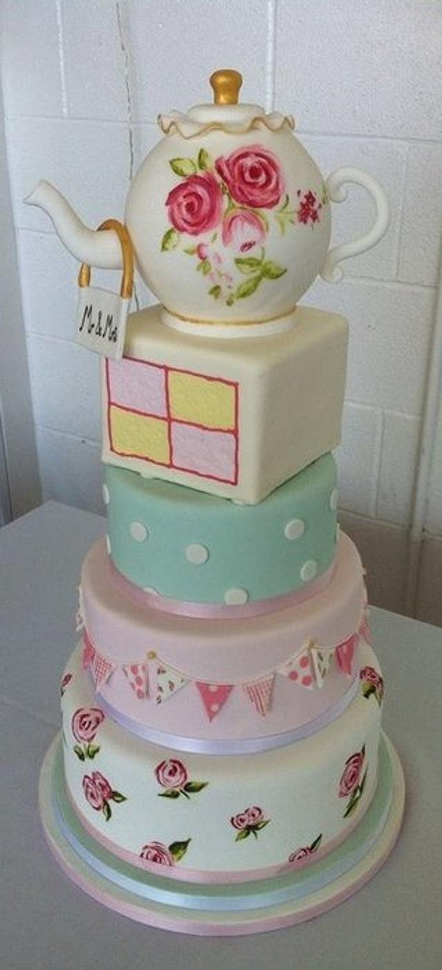 Afternoon Tea - Decorated Cake by Carrie - CakesDecor