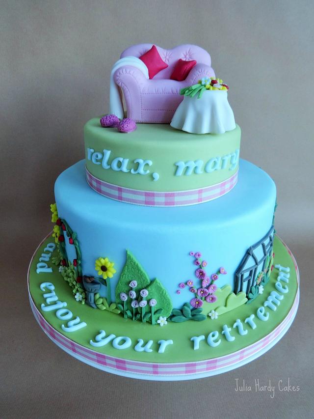 Mary's Retirement Cake - cake by Julia Hardy - CakesDecor