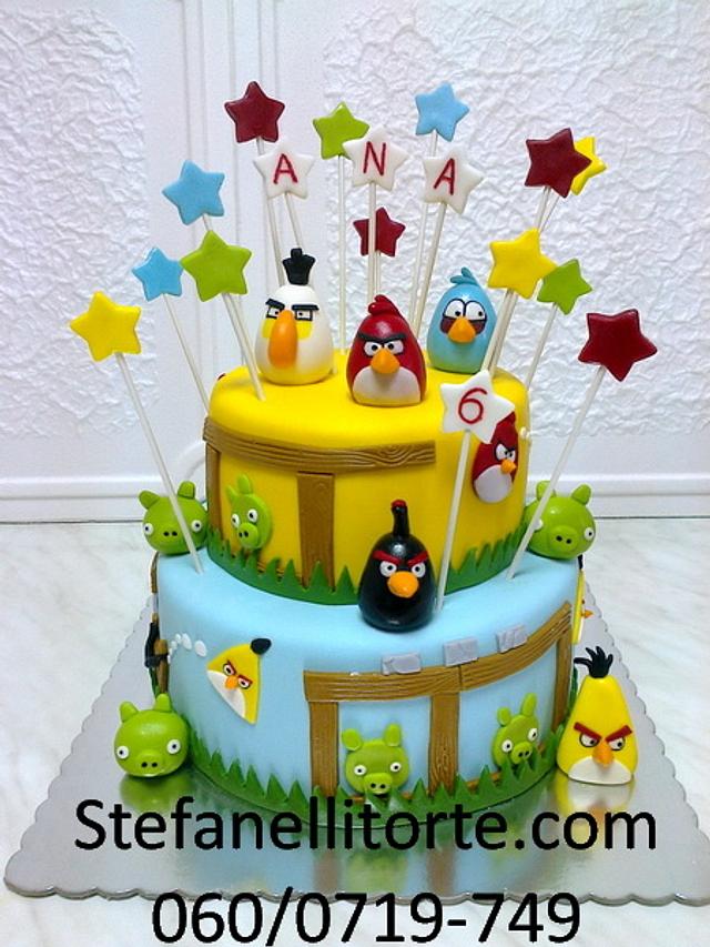 Angry Bird Theme Cake 03 RW157, - Just Bake