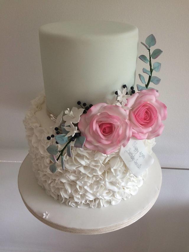 Botanical Birthday Cake - Decorated Cake by - CakesDecor