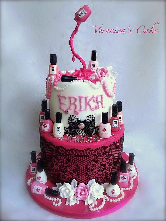 Nail polish cake - Decorated Cake by Veronica22 - CakesDecor