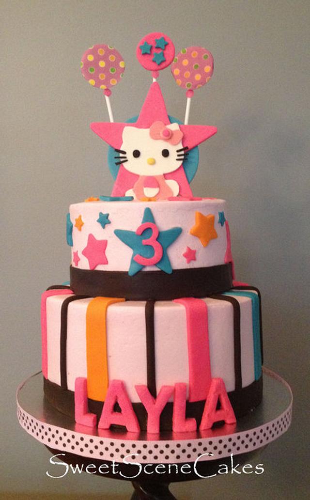 I wish Hello Kitty had a mouth... - cake by Sweet Scene - CakesDecor