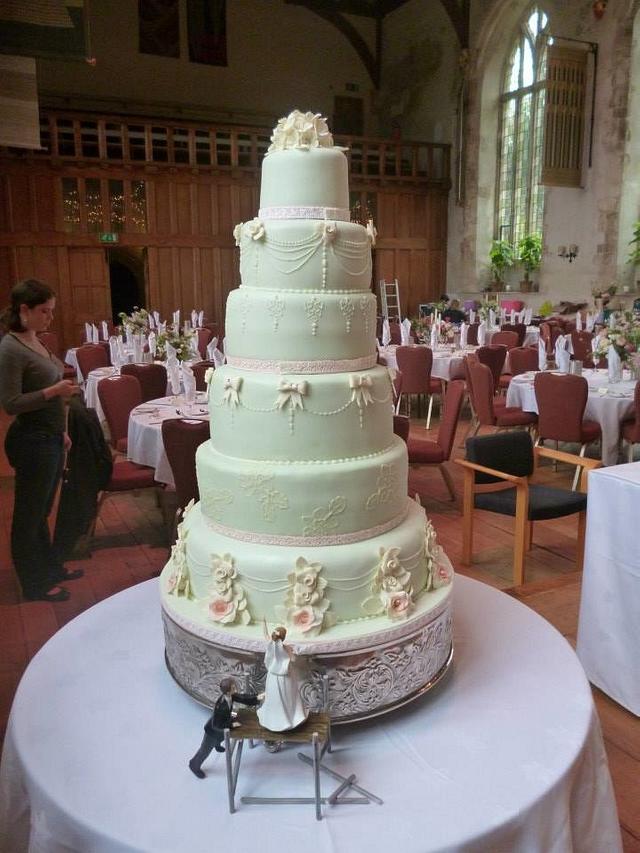 6 tier wedding cake - Cake by The Cake Lady - CakesDecor