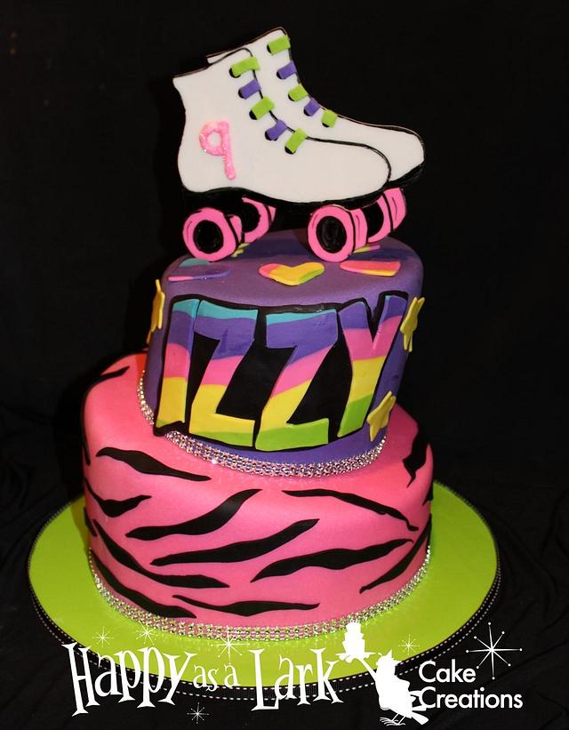 Roller skate cake Decorated Cake by Happy As A Lark CakesDecor