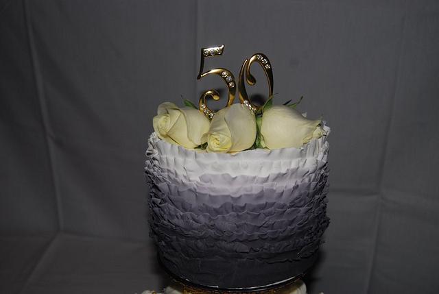 50th Anniversary Cake for my Parents - Cake by asimpson - CakesDecor