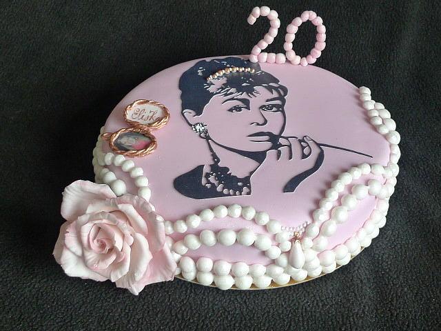 WITH AUDREY HEPBURN - Decorated Cake by Lucie - CakesDecor
