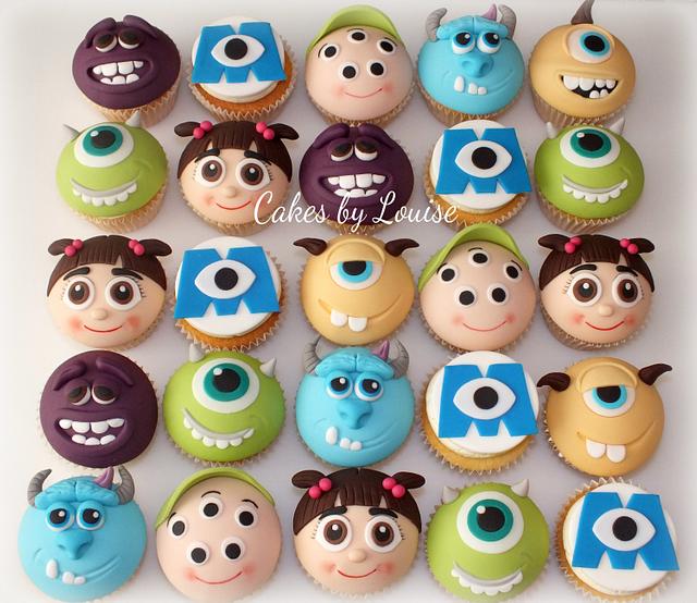 Monster's University cupcakes - Decorated Cake by Louise - CakesDecor