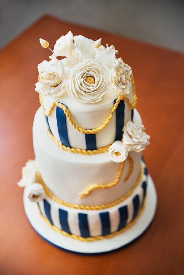 Nautical Wedding Cake Decorated Cake By Yuri Cakesdecor 5993