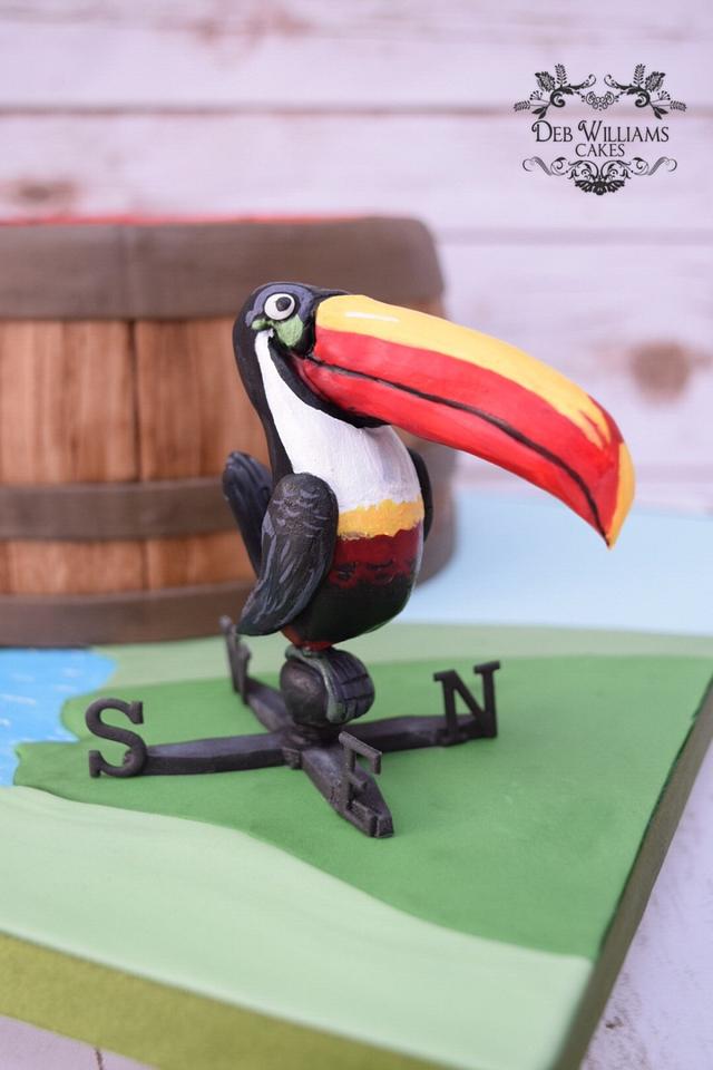 Guinness toucan cake